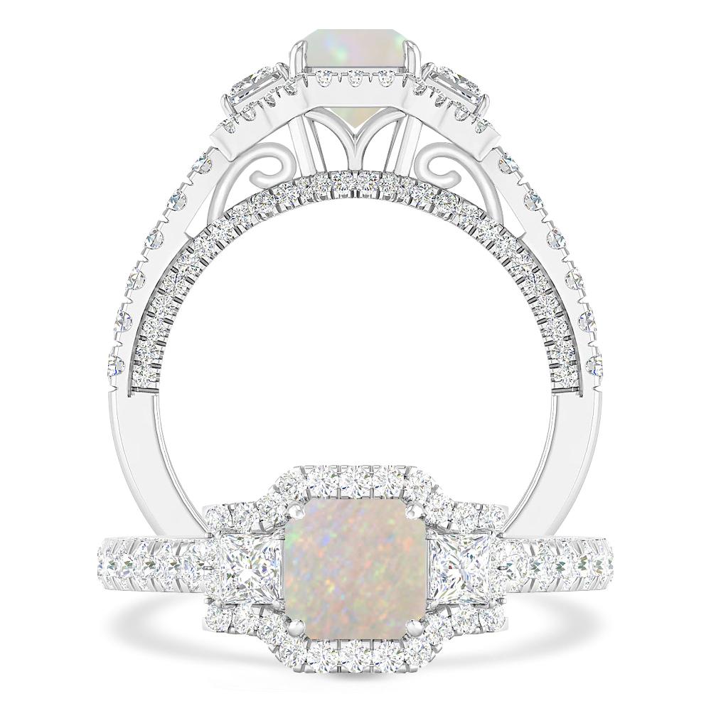 White Gold - Opal