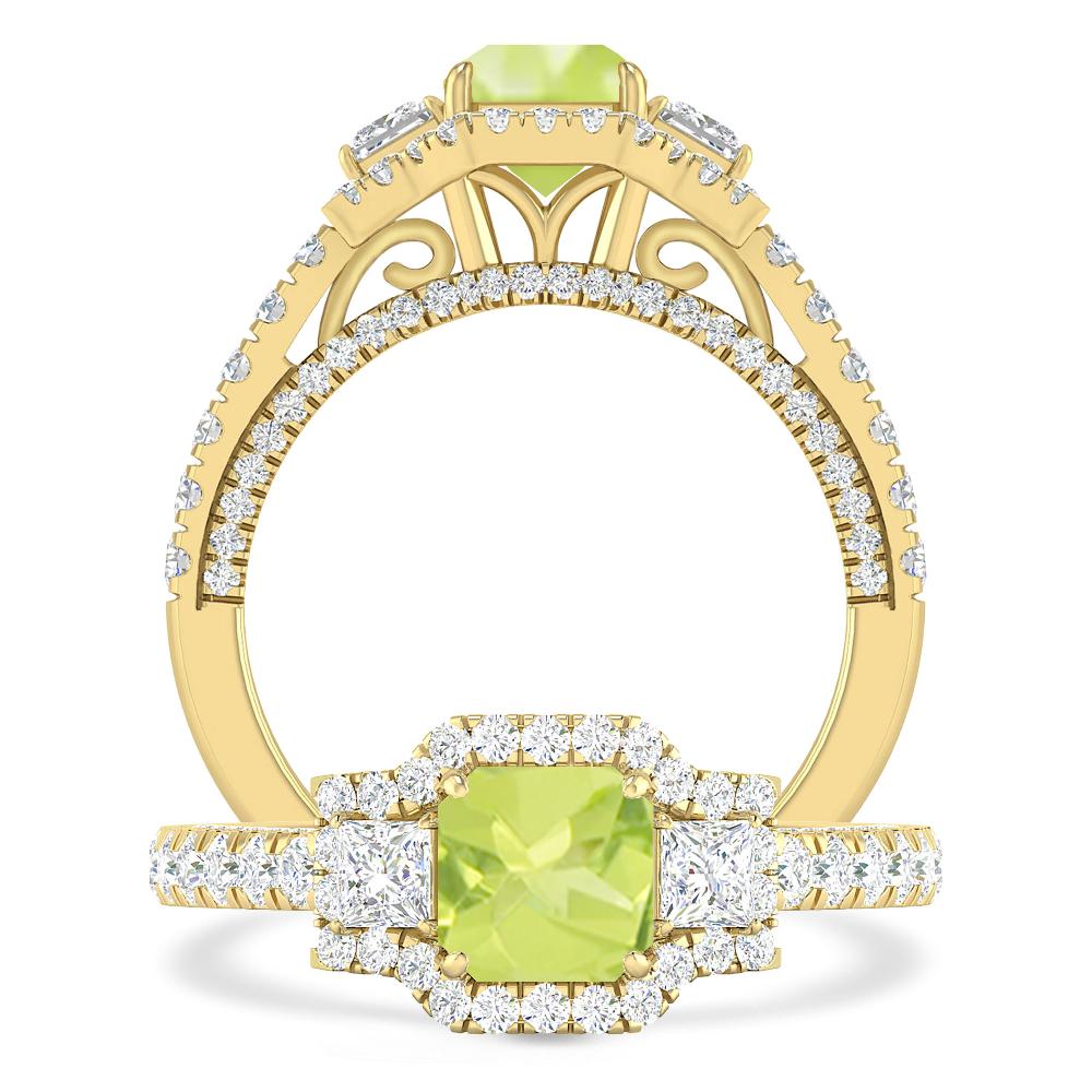 Yellow Gold - Peridot