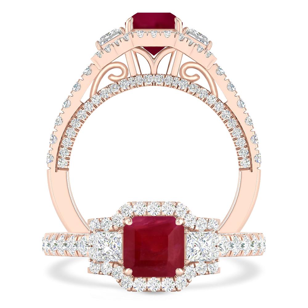 Rose Gold - Ruby