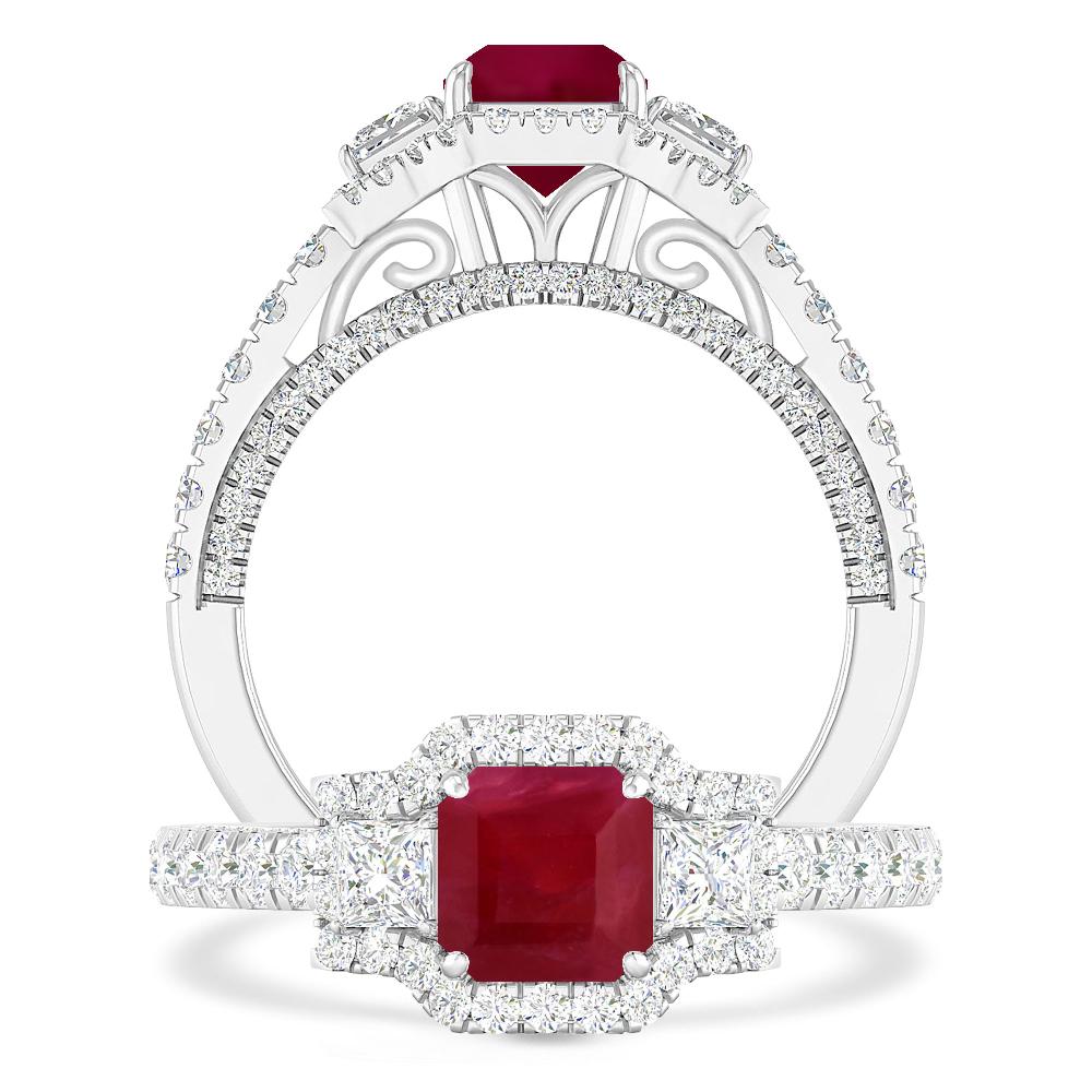 White Gold - Ruby