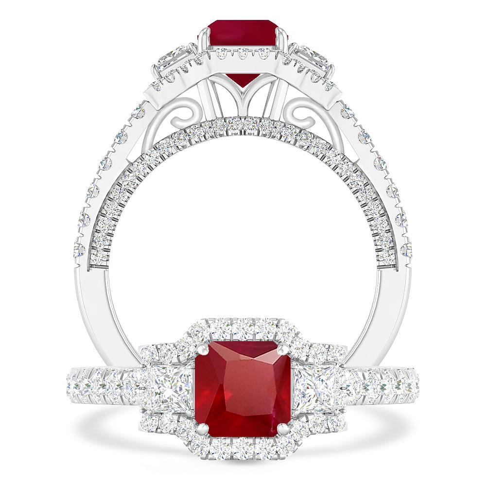 White Gold - Ruby