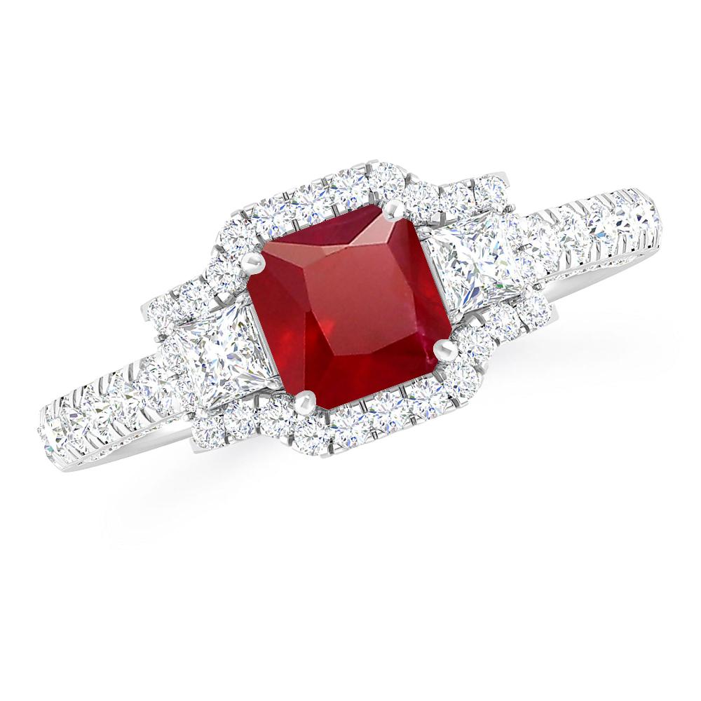 White Gold - Ruby