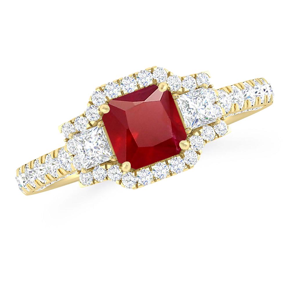 Yellow Gold - Ruby