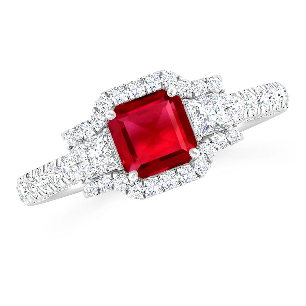 White Gold - Ruby