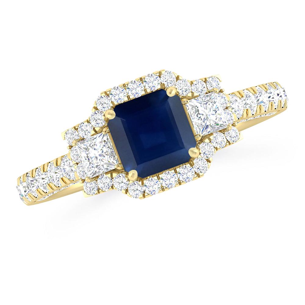 Yellow Gold - Sapphire