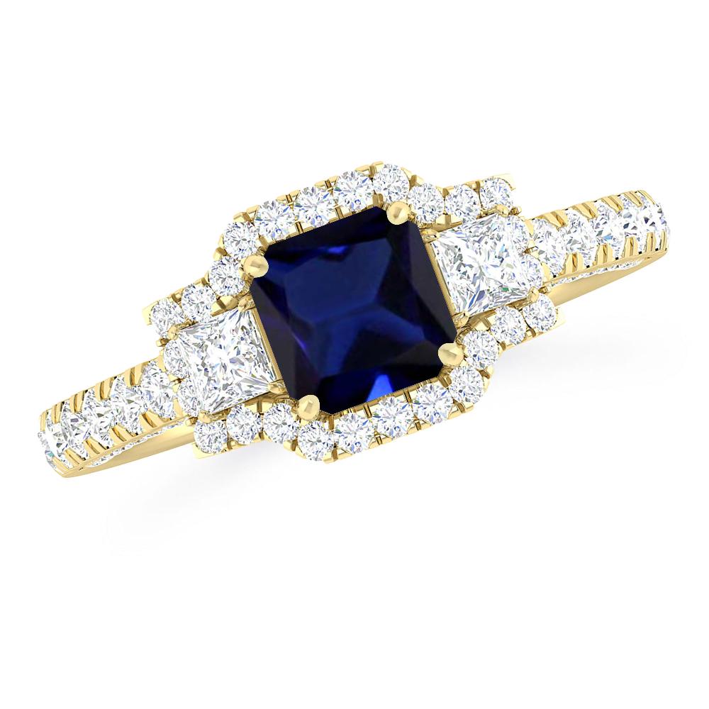 Yellow Gold - Sapphire