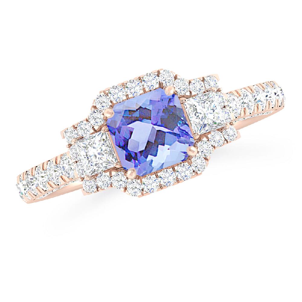 Rose Gold - Tanzanite