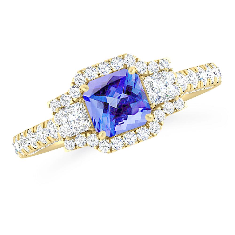 Yellow Gold - Tanzanite