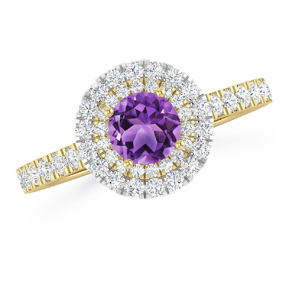 Yellow Gold - Amethyst