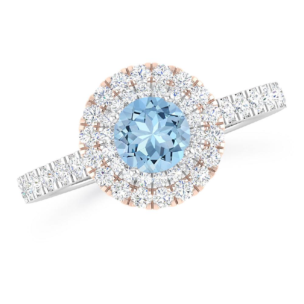 White Gold - Aquamarine