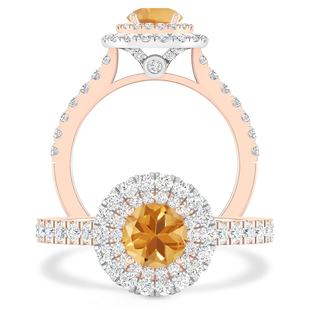 Rose Gold - Citrine