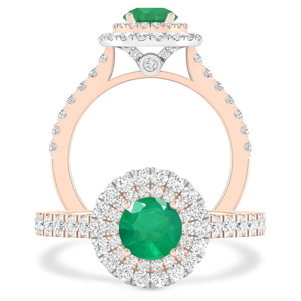 Rose Gold - Emerald