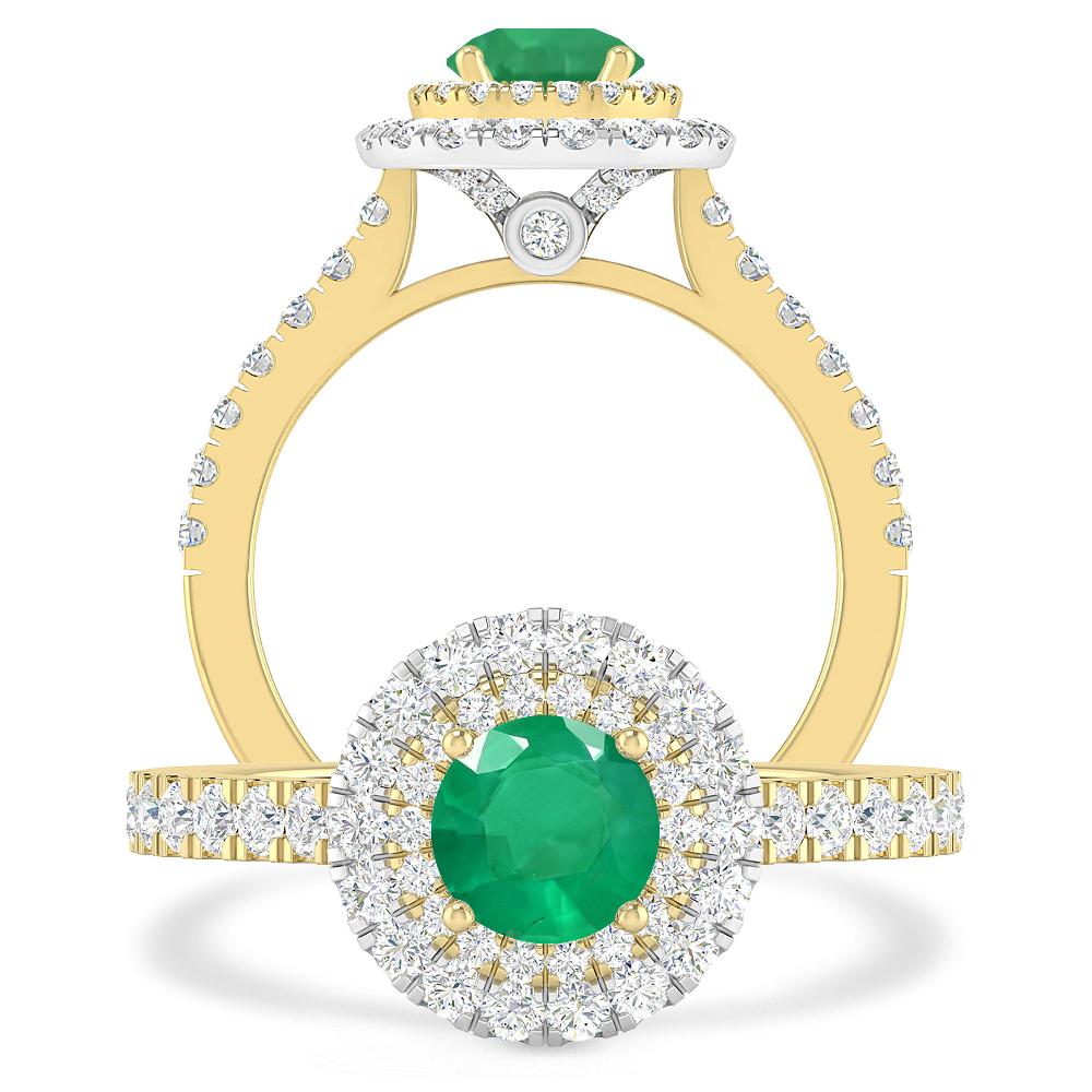 Yellow Gold - Emerald