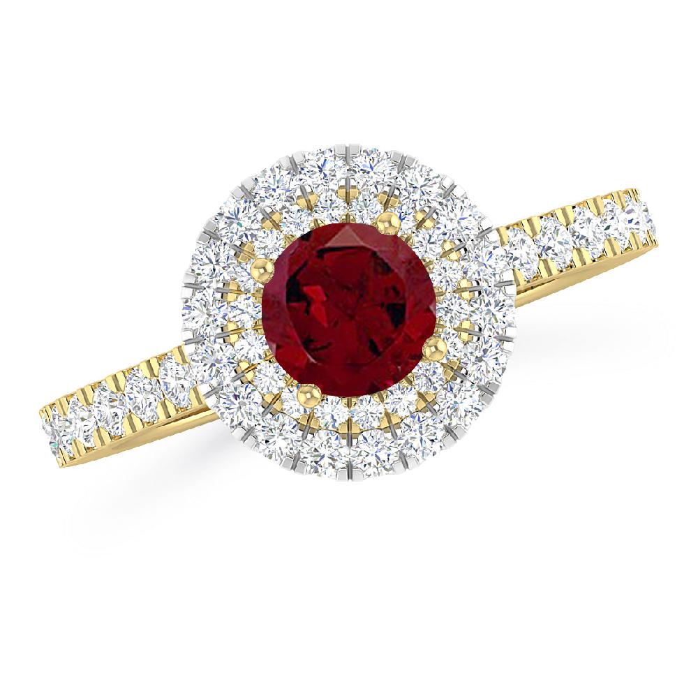 Yellow Gold - Garnet