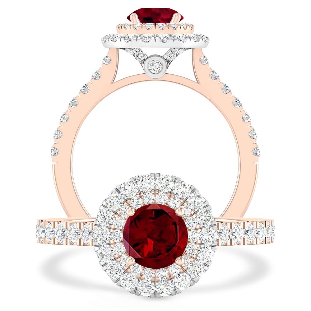 Rose Gold - Garnet