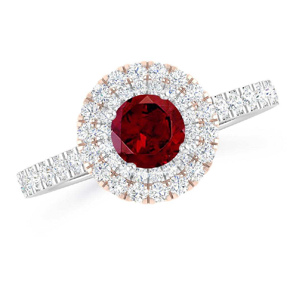 White Gold - Garnet