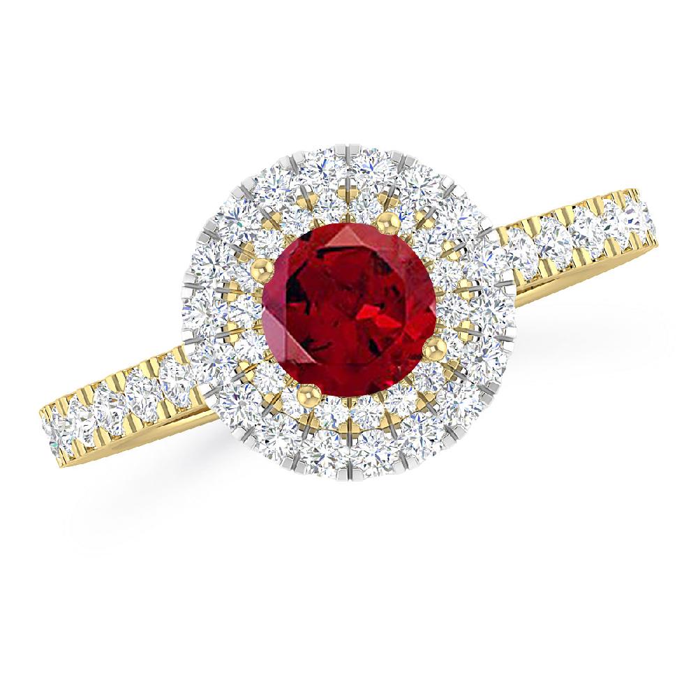 Yellow Gold - Garnet