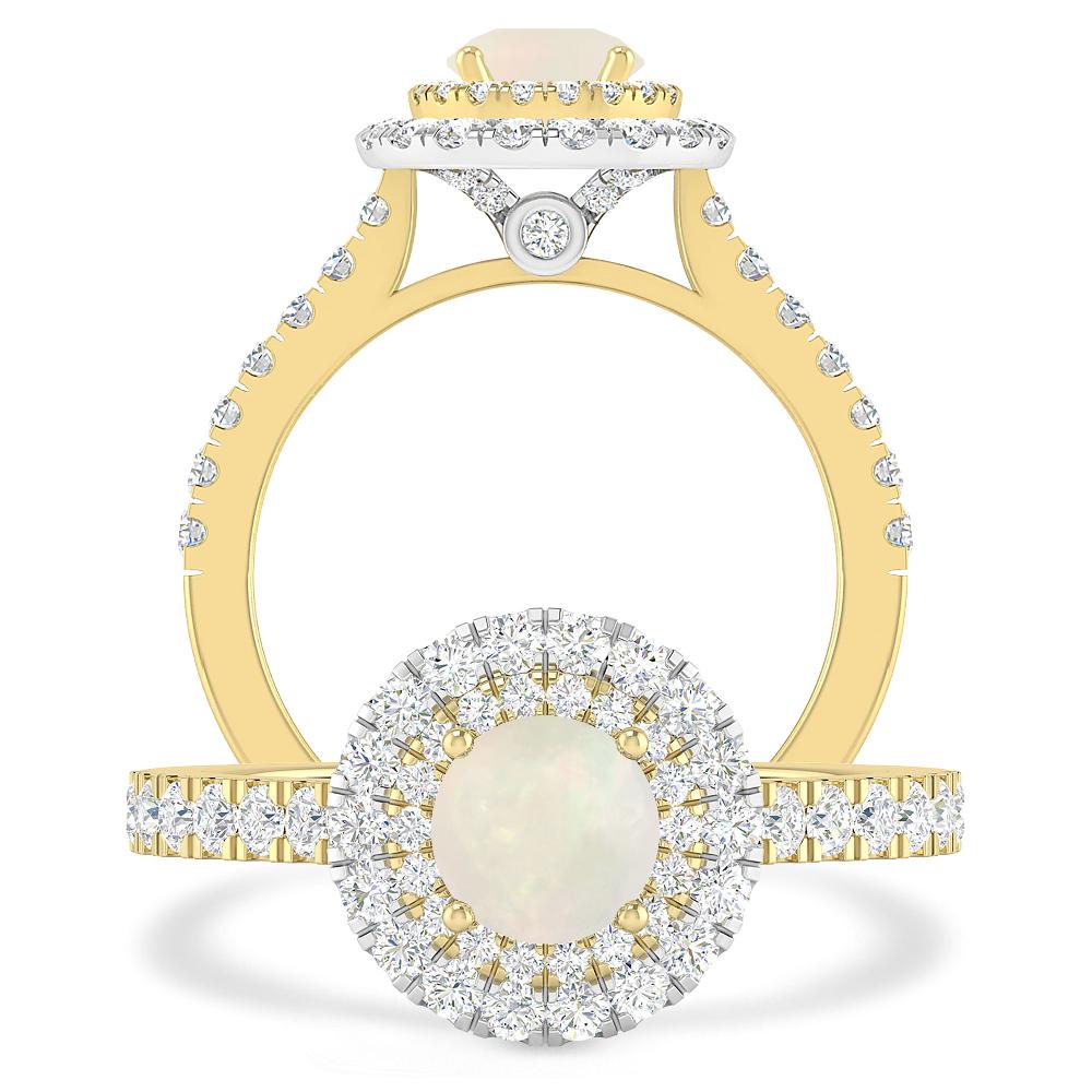Yellow Gold - Opal