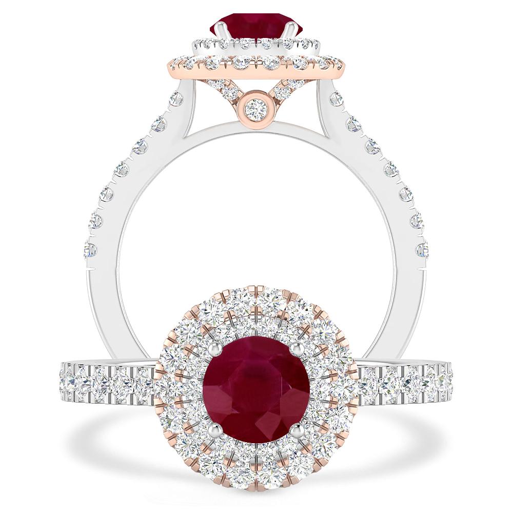 White Gold - Ruby