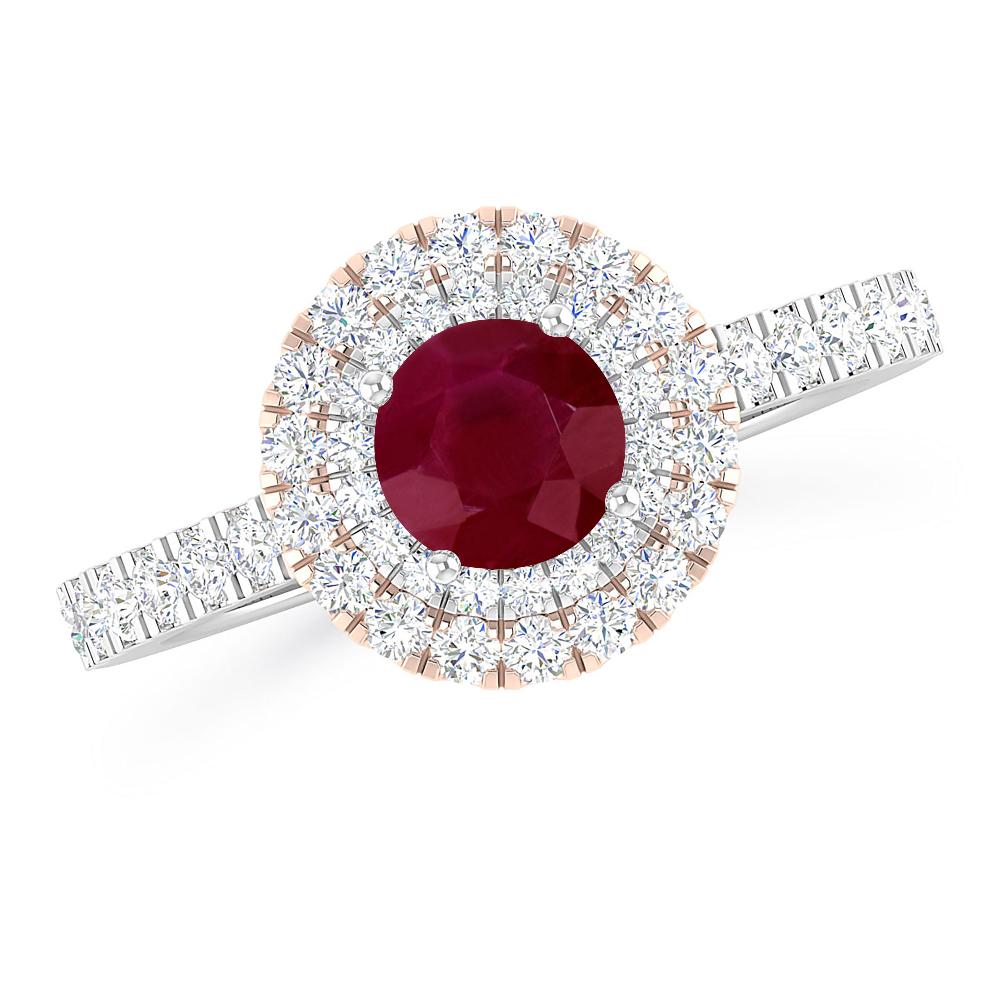 White Gold - Ruby