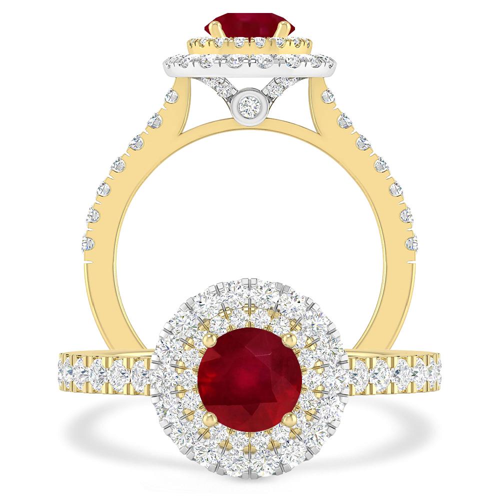 Yellow Gold - Ruby