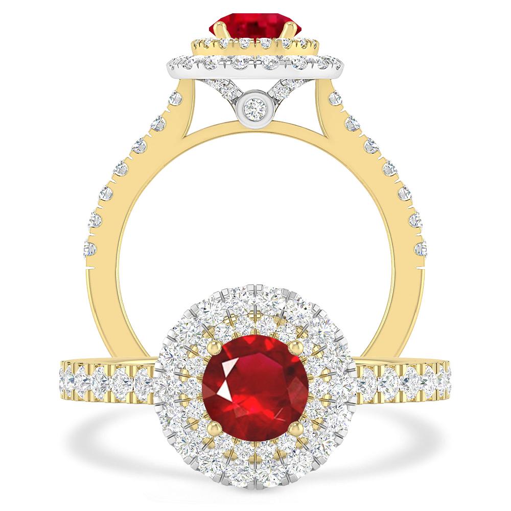 Yellow Gold - Ruby