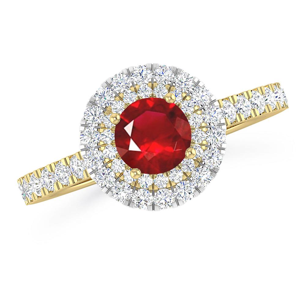 Yellow Gold - Ruby