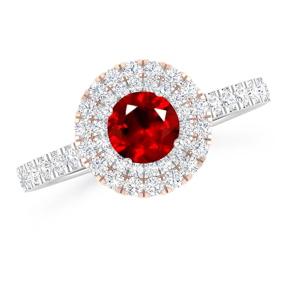 White Gold - Ruby