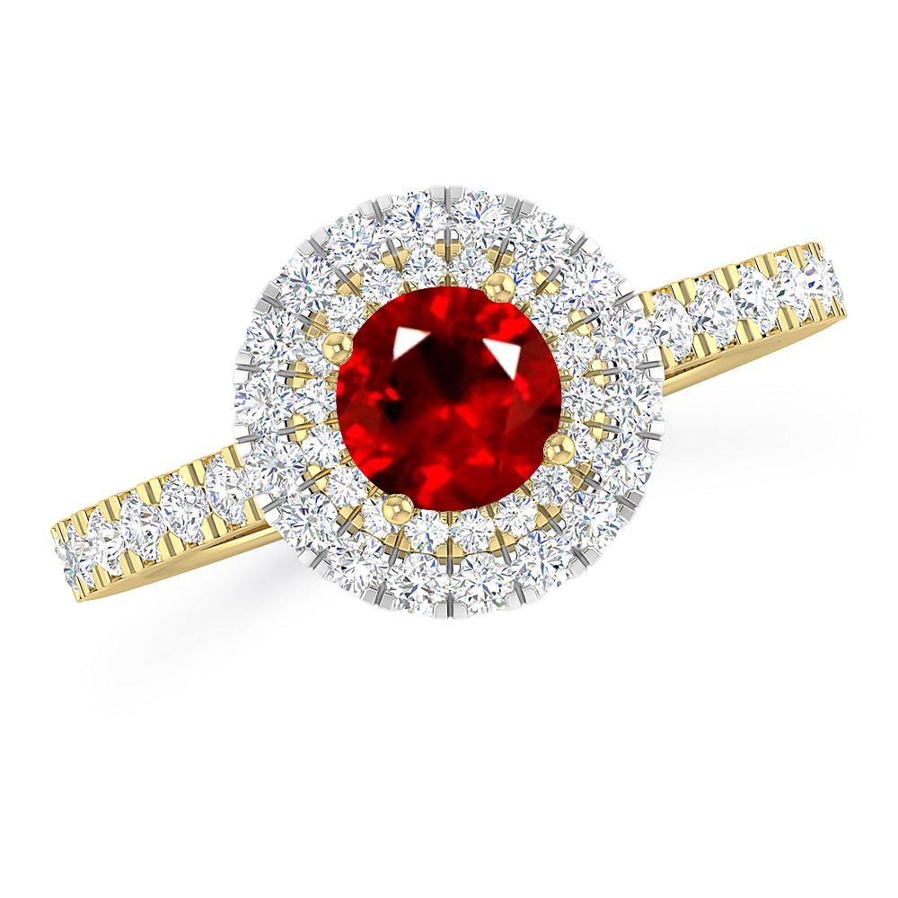 Yellow Gold - Ruby