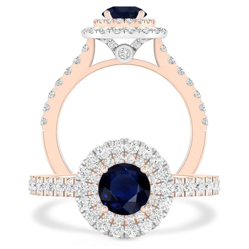 Rose Gold - Sapphire