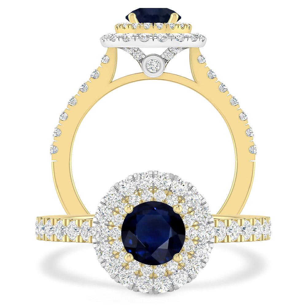 Yellow Gold - Sapphire