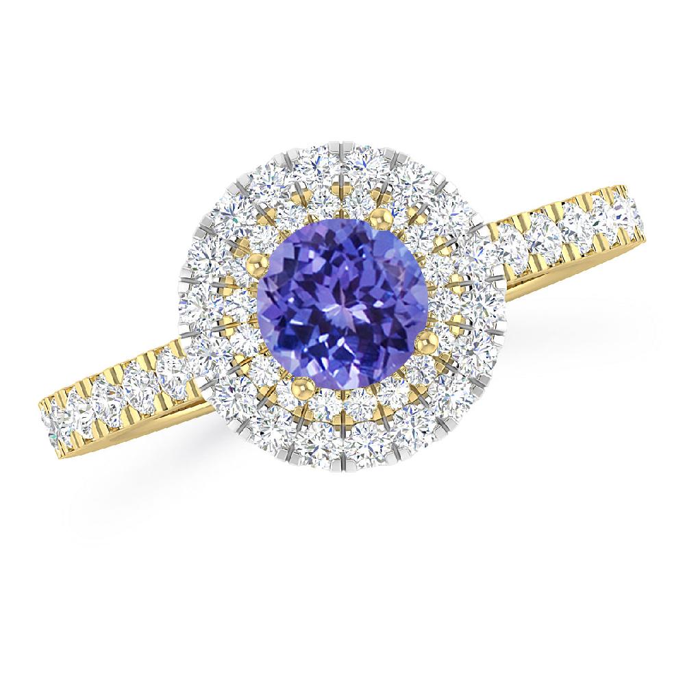 Yellow Gold - Tanzanite