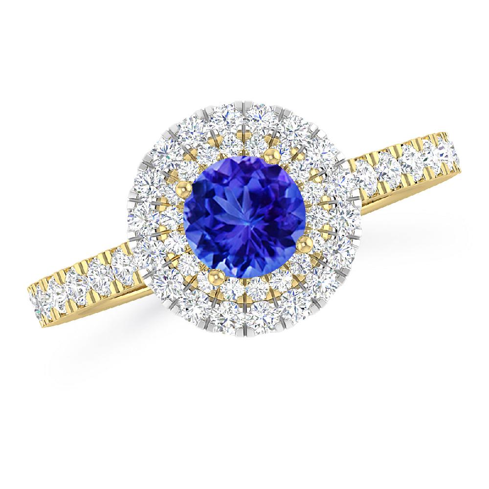 Yellow Gold - Tanzanite