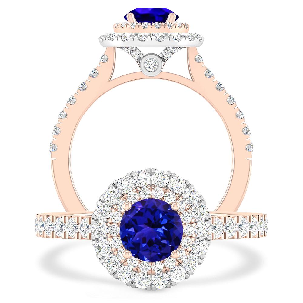 Rose Gold - Tanzanite