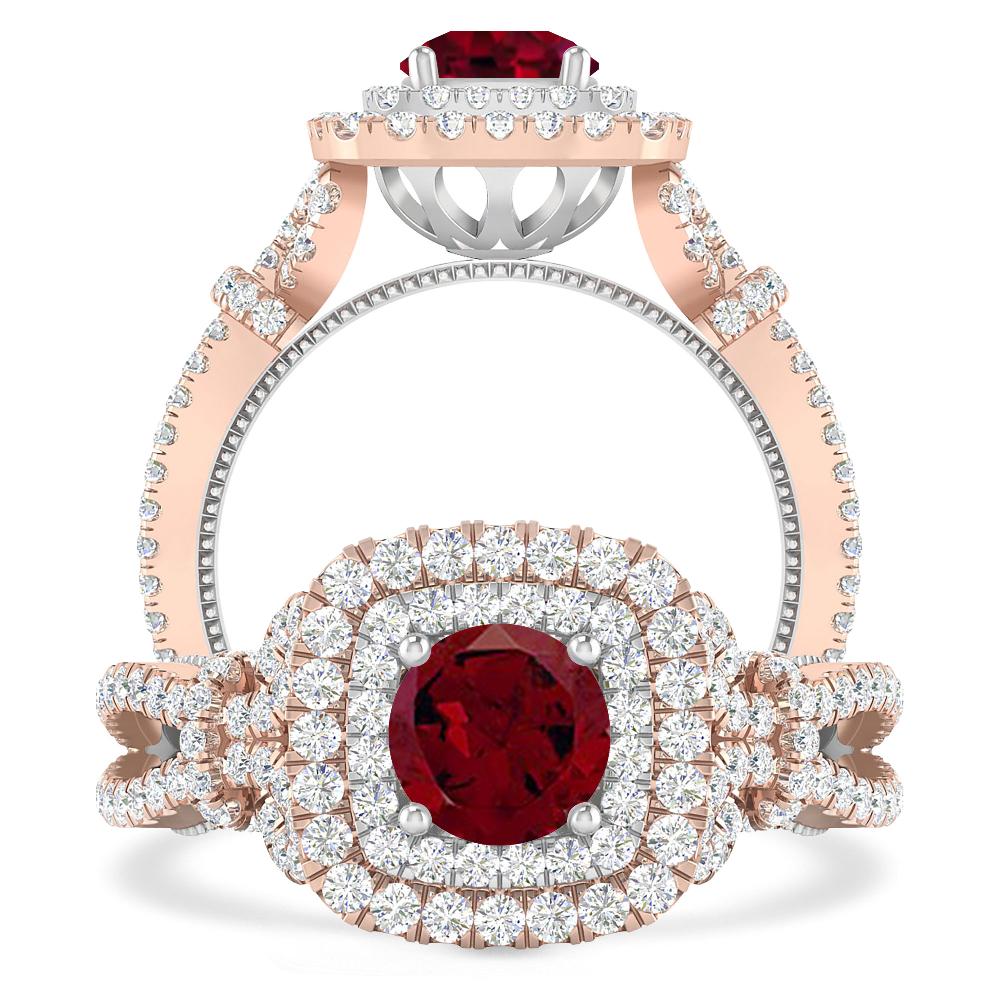 Rose Gold - Garnet