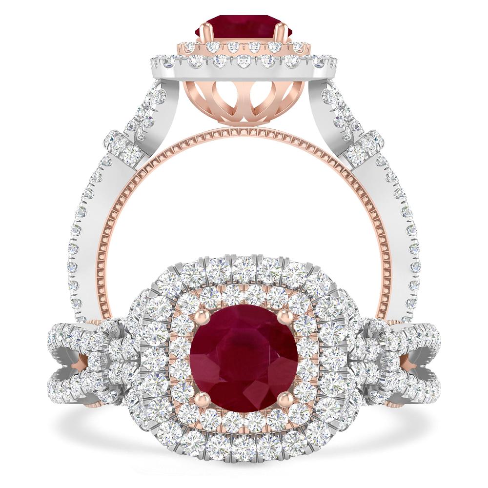 White Gold - Ruby