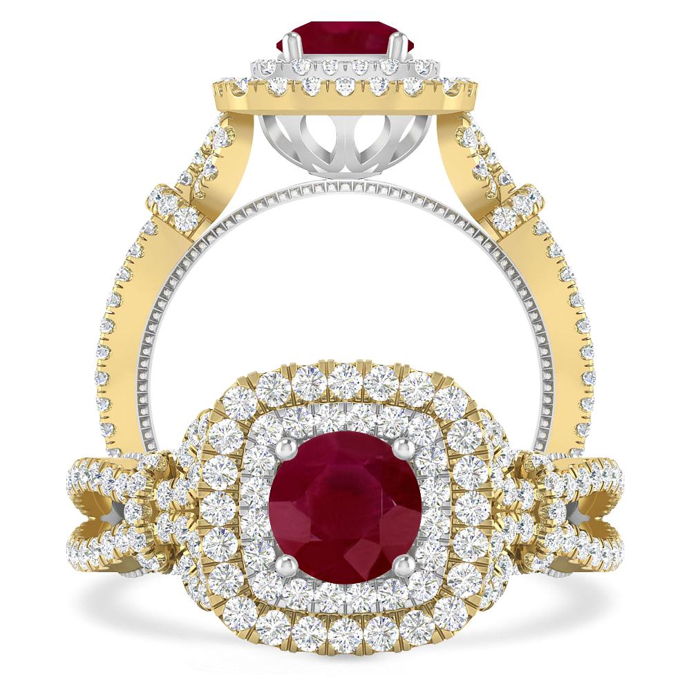 Yellow Gold - Ruby