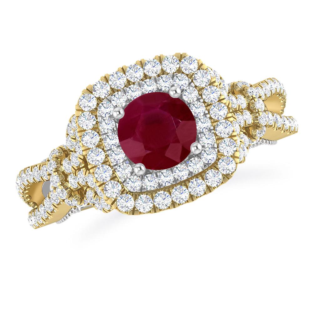 Yellow Gold - Ruby