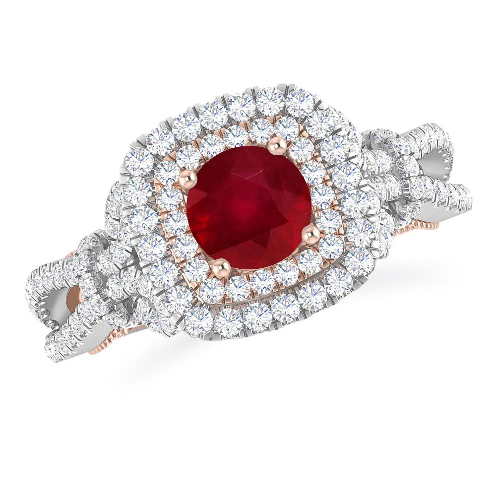 White Gold - Ruby