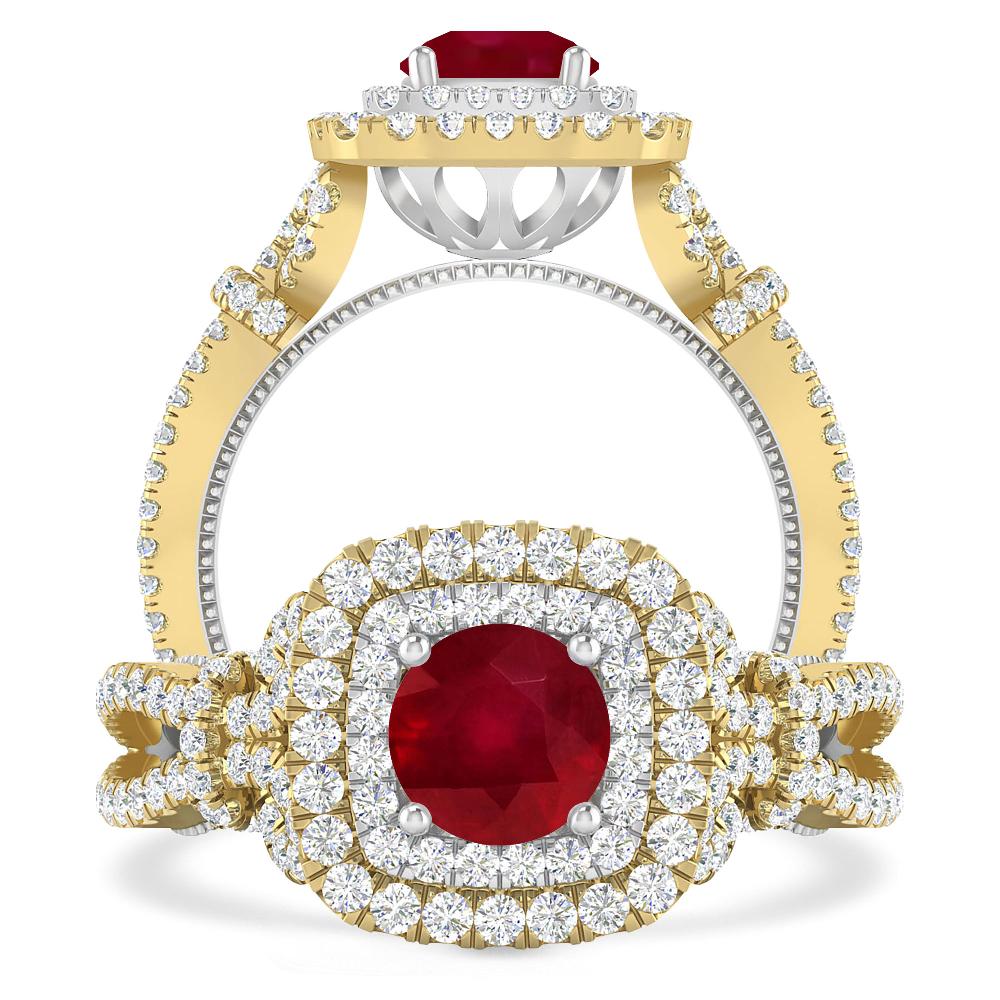 Yellow Gold - Ruby