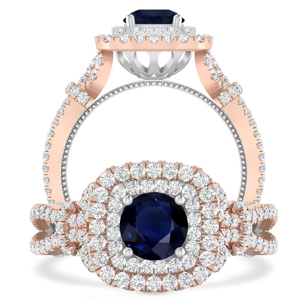 Rose Gold - Sapphire