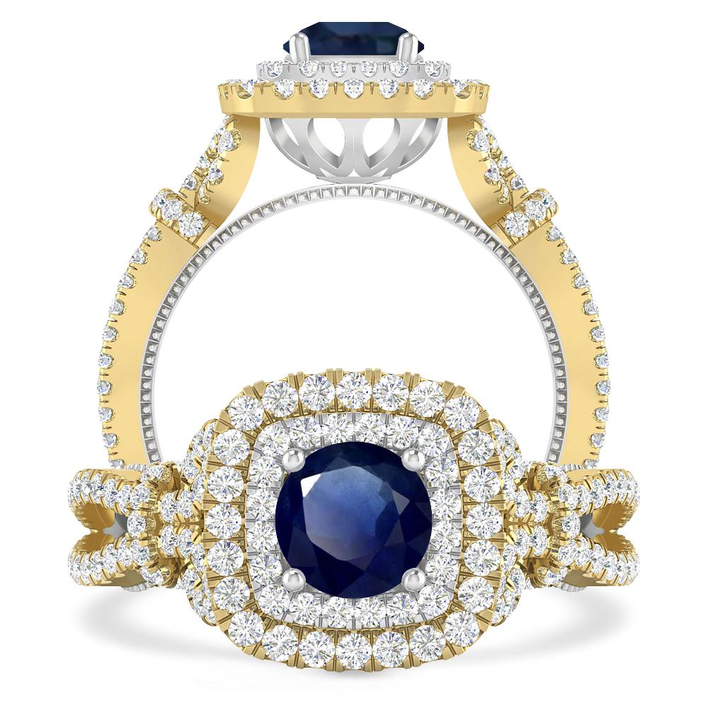 Yellow Gold - Sapphire