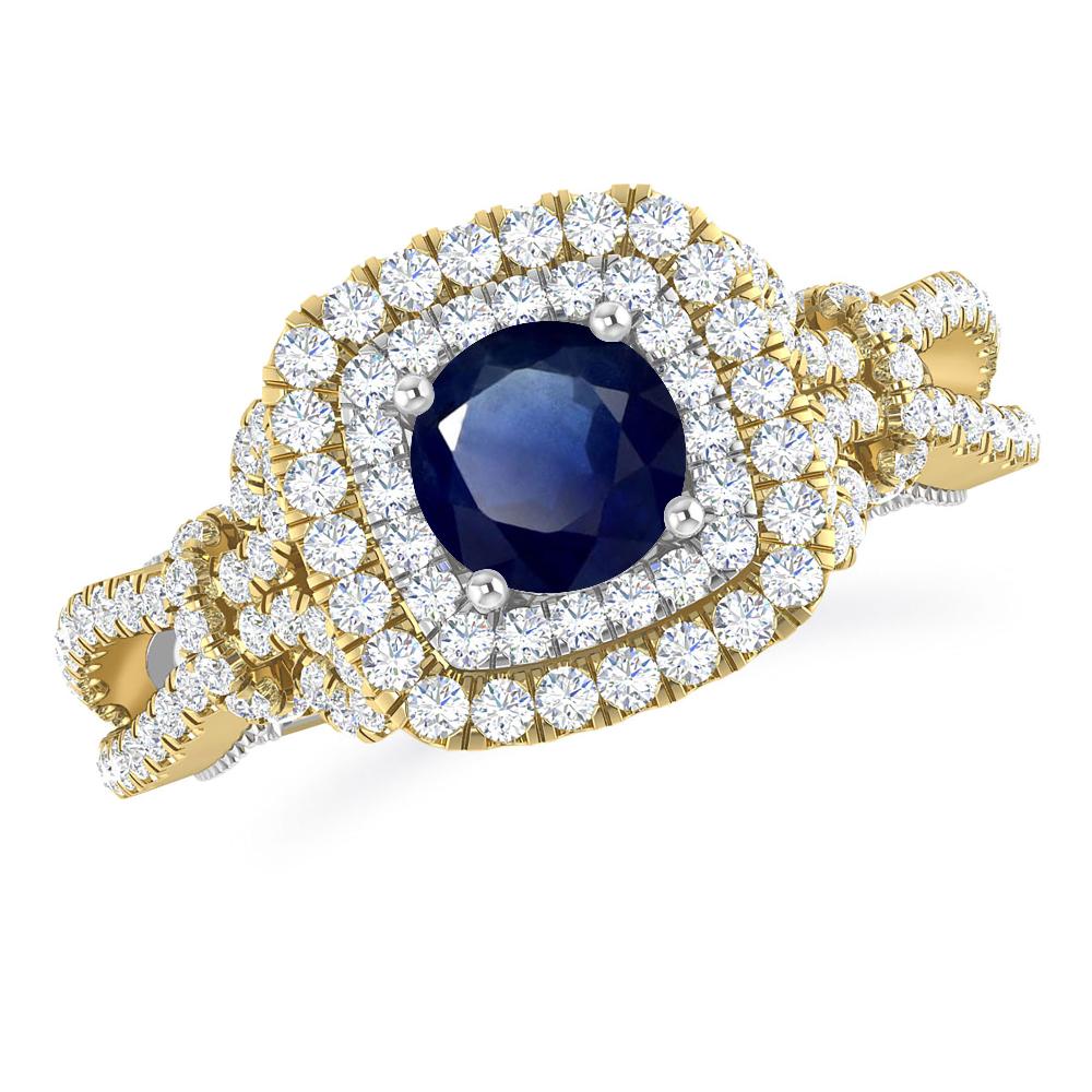 Yellow Gold - Sapphire