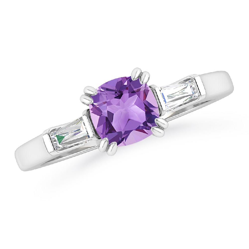 White Gold - Amethyst