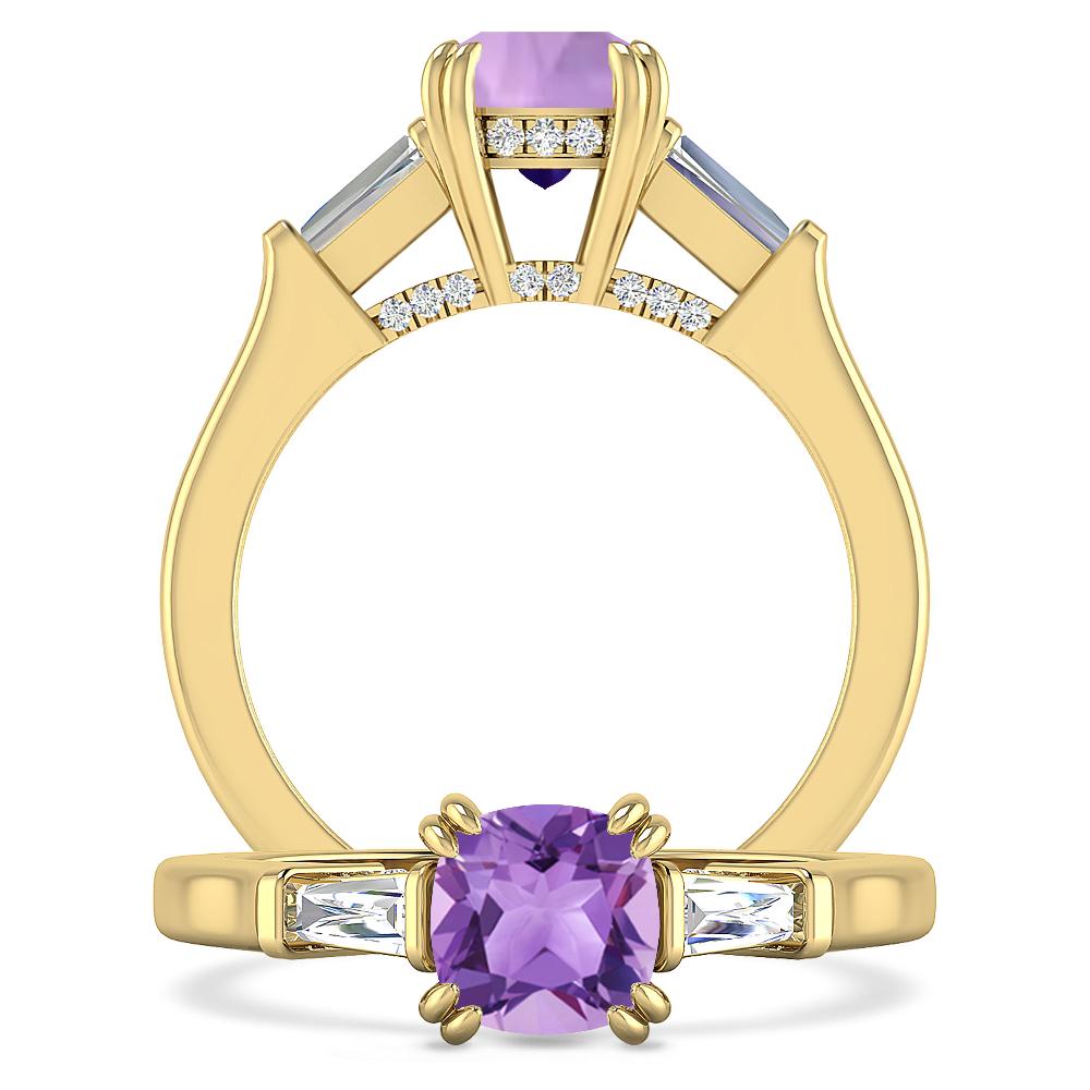 Yellow Gold - Amethyst