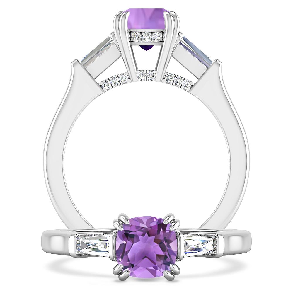 White Gold - Amethyst