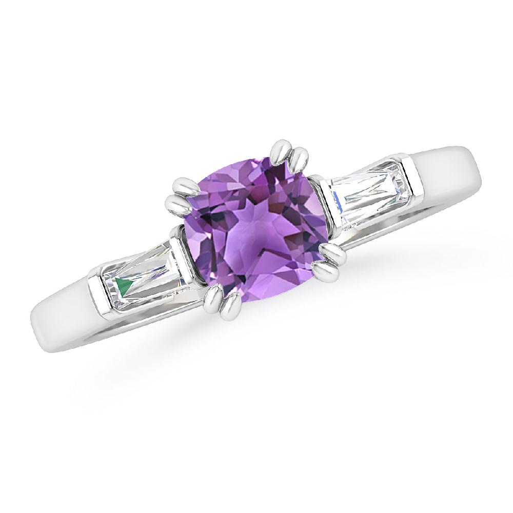 White Gold - Amethyst