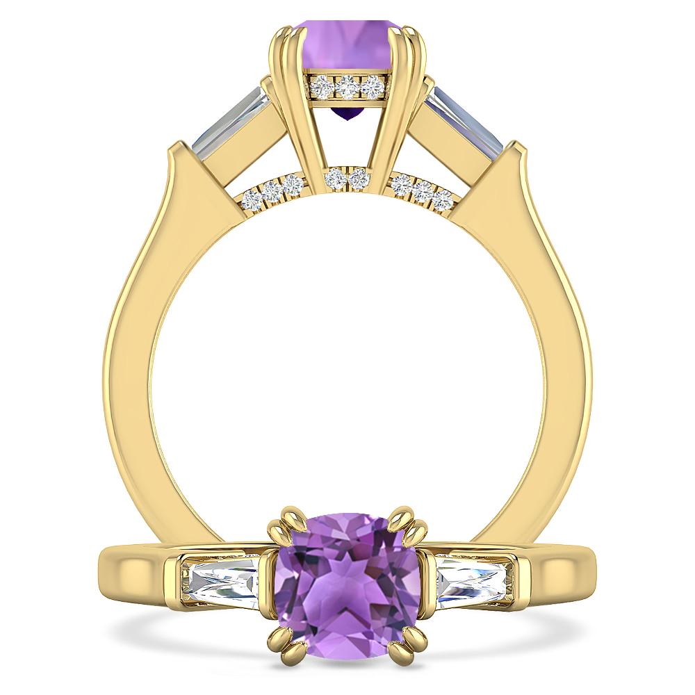 Yellow Gold - Amethyst