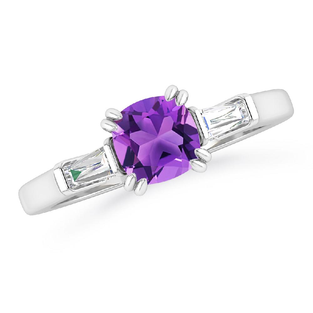 White Gold - Amethyst