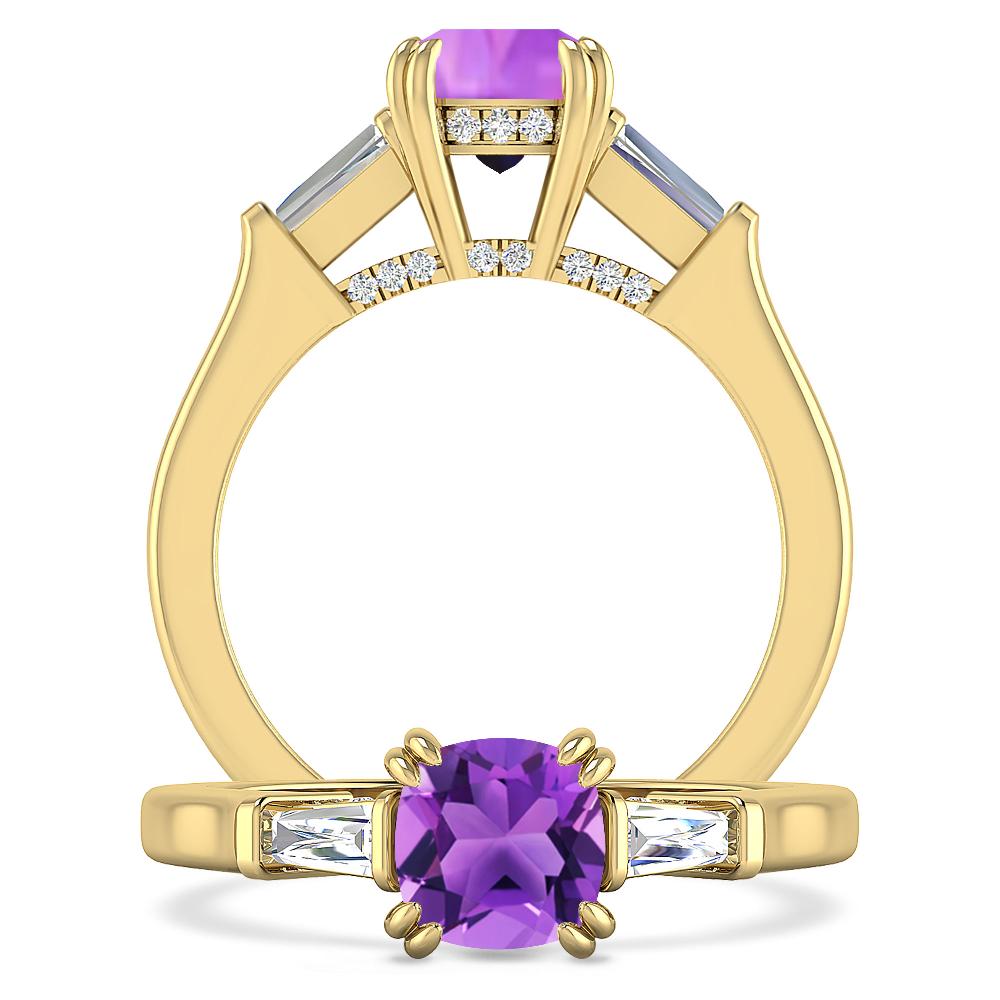 Yellow Gold - Amethyst